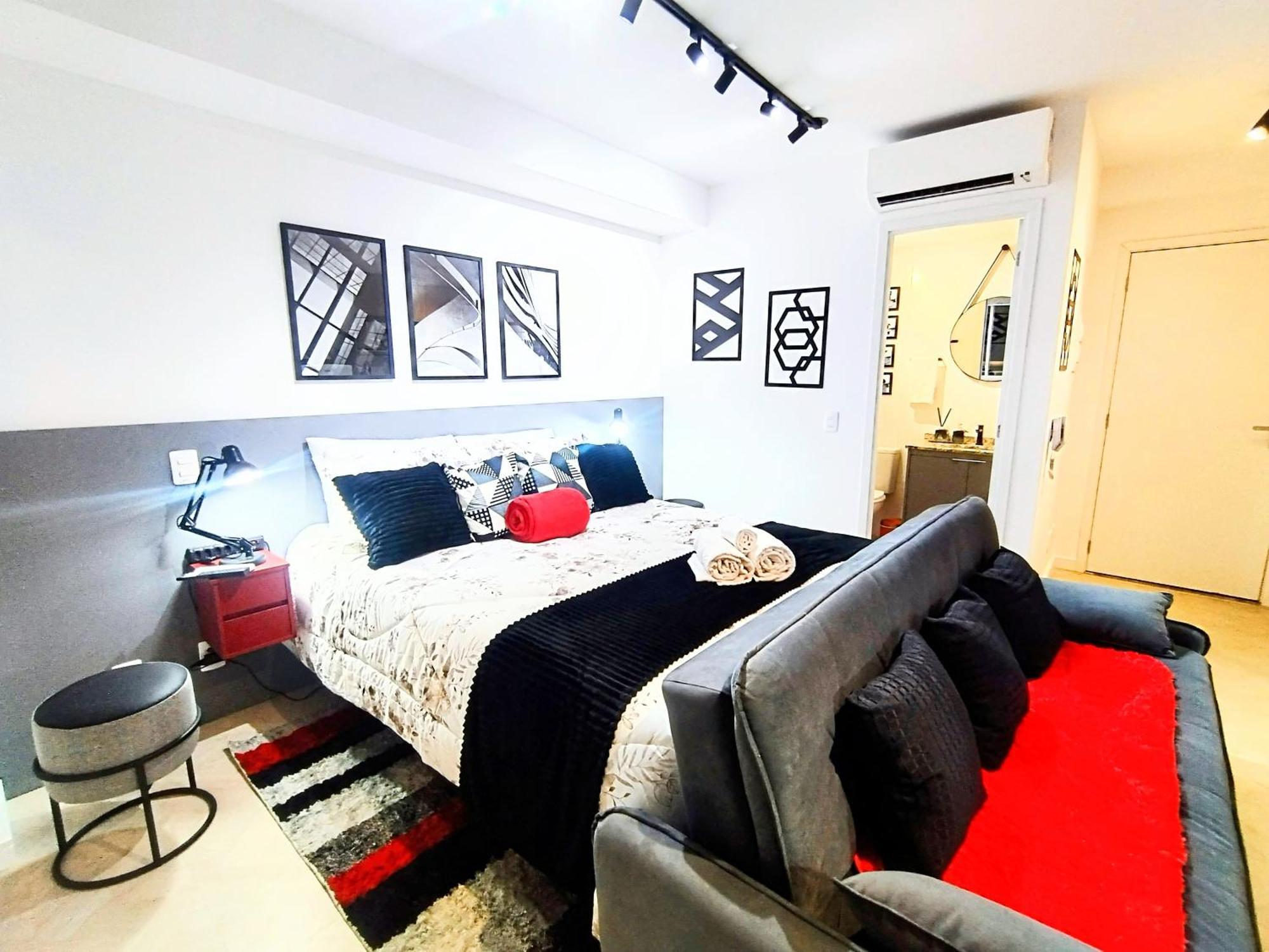 Smart Urban Deluxe Varanda - The Mob One Pinheiros - Black Edition - By Luxxor Aparthotel